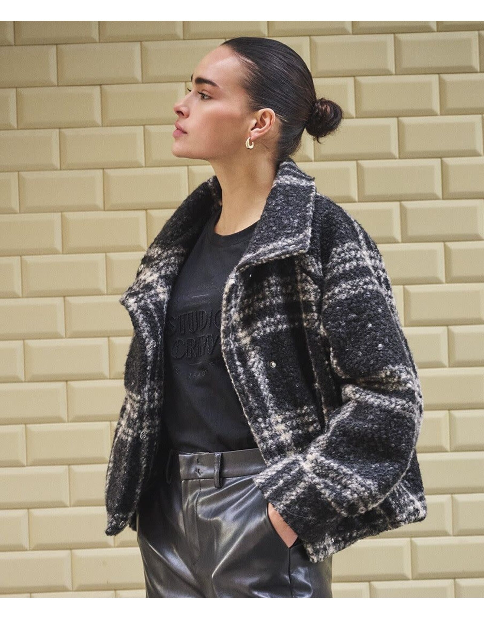 EsQualo EsQualo - Checkered Jacket (Black)