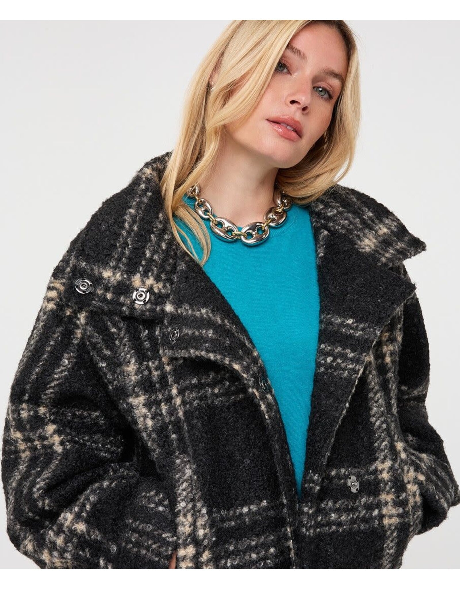 EsQualo EsQualo - Checkered Jacket (Black)