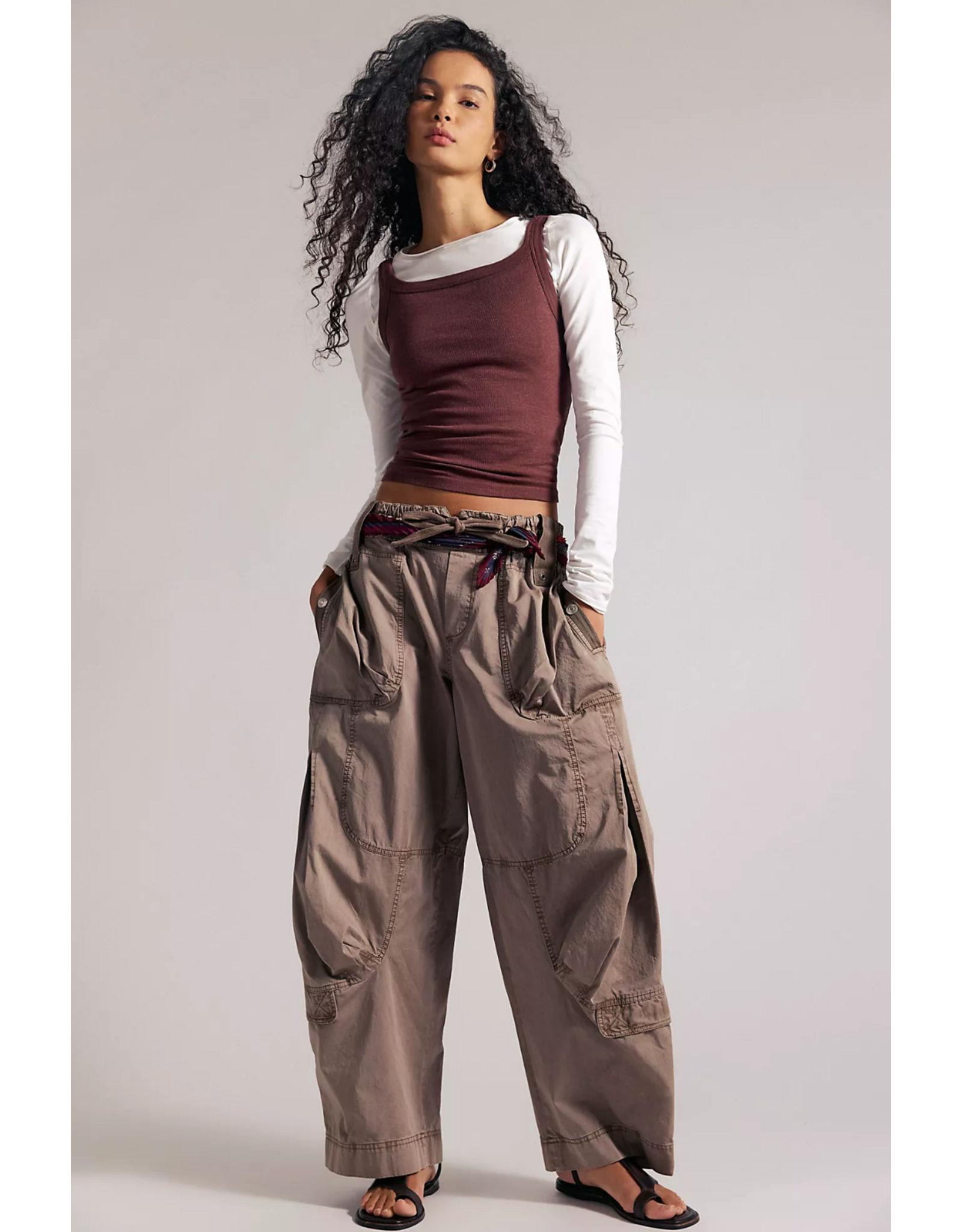 Free people Free People - Free People Onset Parachute Pant (Dusted Cocoa)