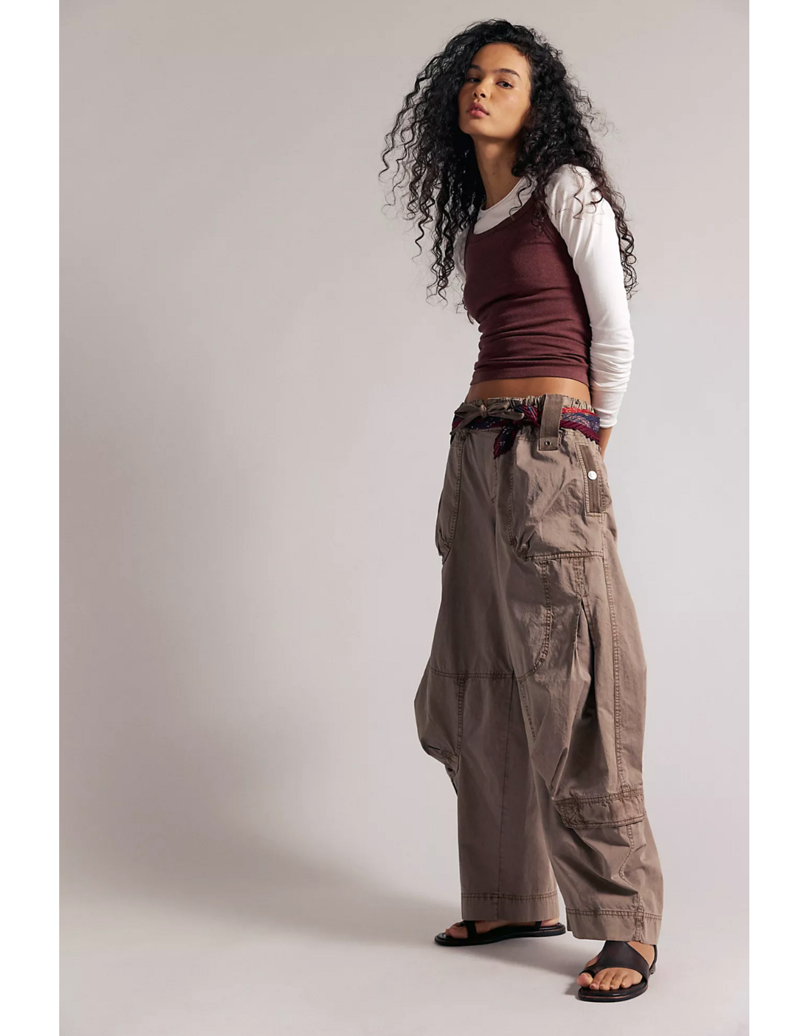Free people Free People - Free People Onset Parachute Pant (Dusted Cocoa)