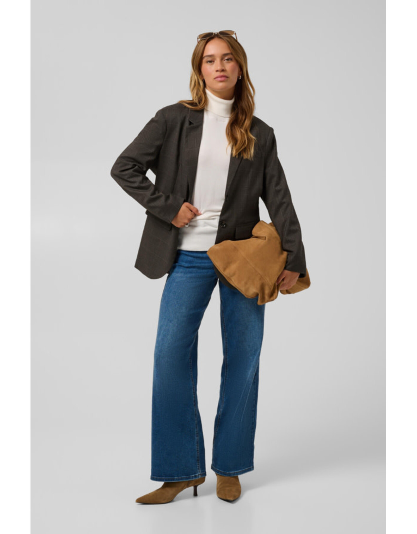 Kaffe Kaffe - Lenora Blazer (Dark Grey Check)