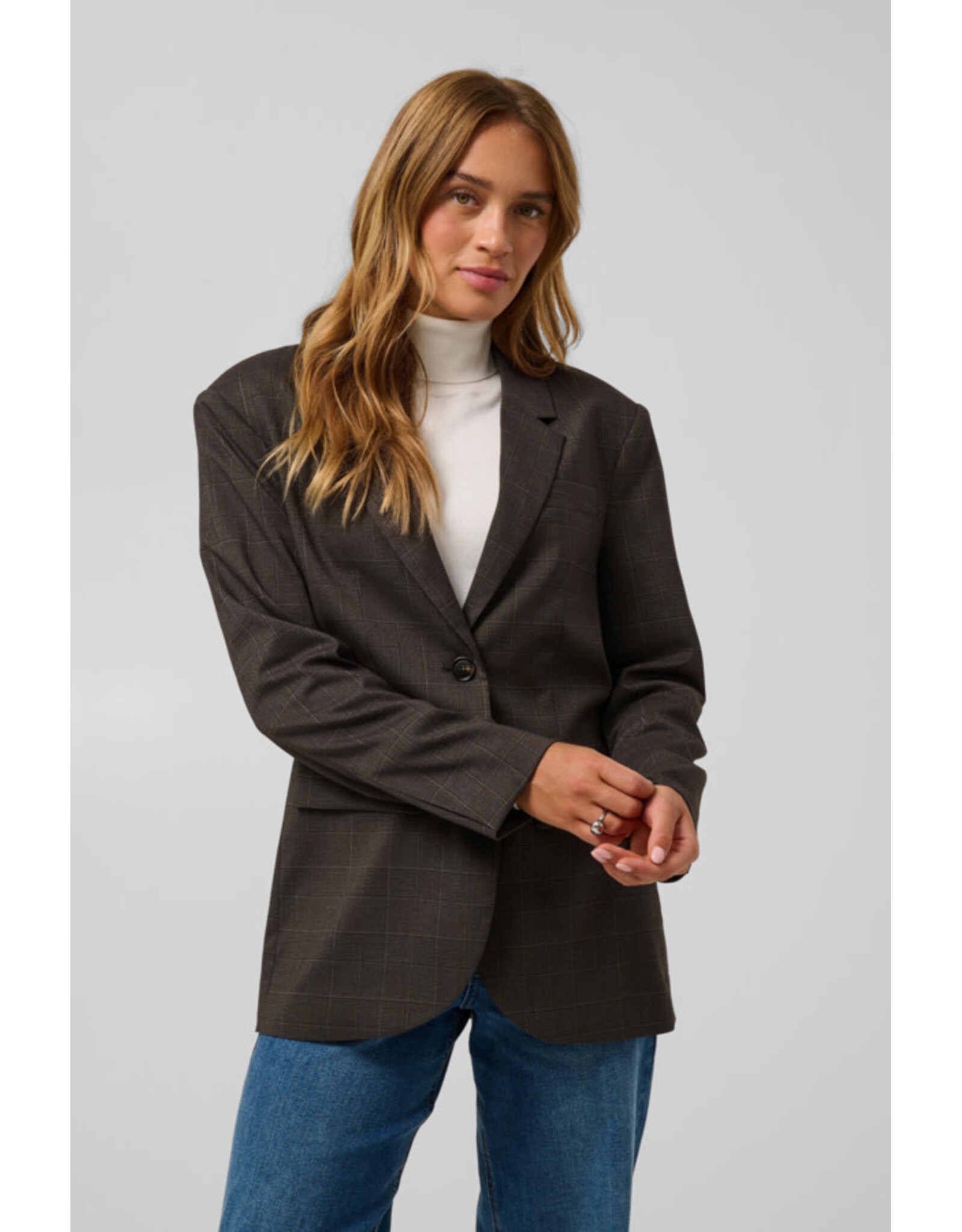 Kaffe Kaffe - Lenora Blazer (Dark Grey Check)