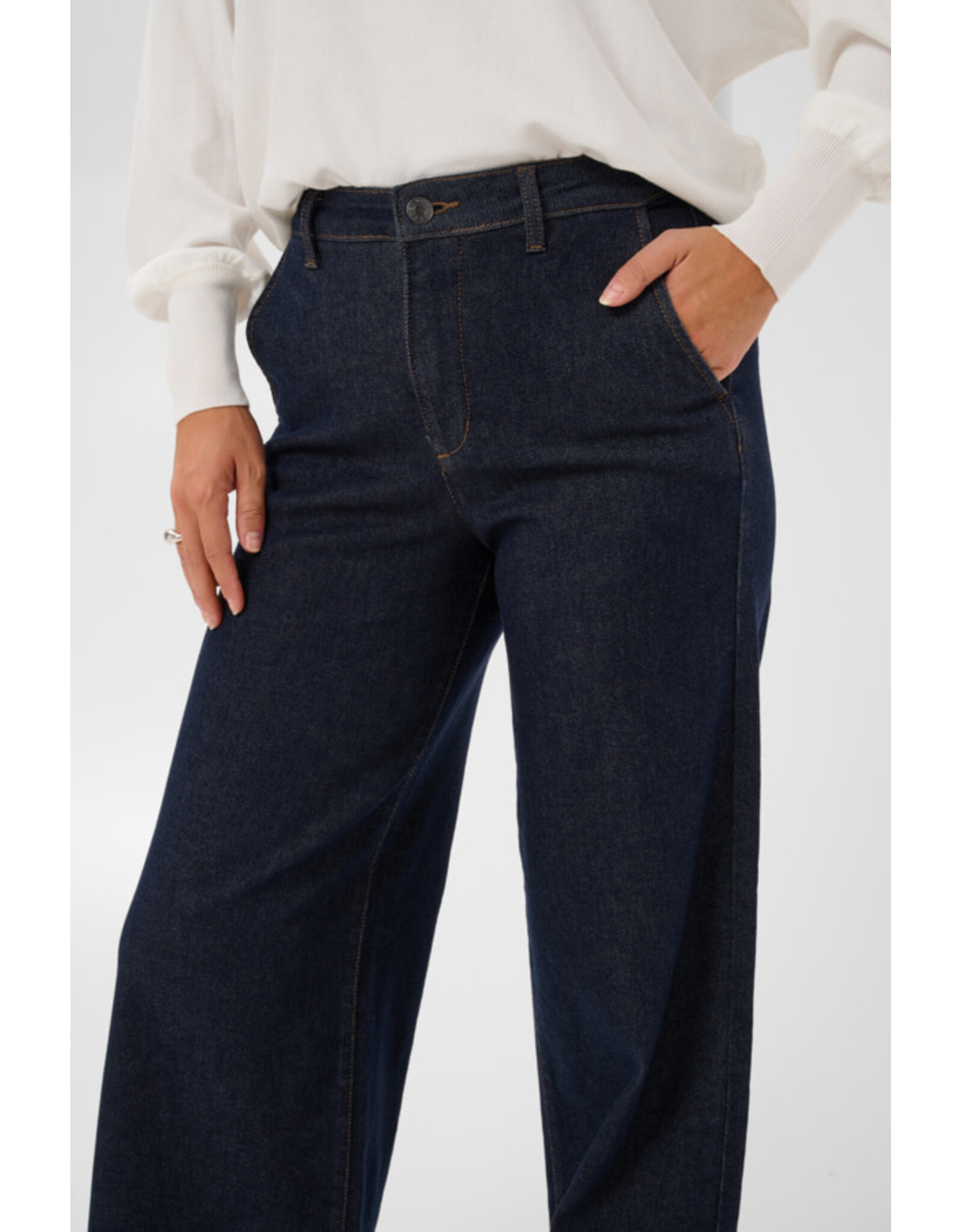 Kaffe Kaffe - Hally Wide Leg Jeans (Dark Blue)