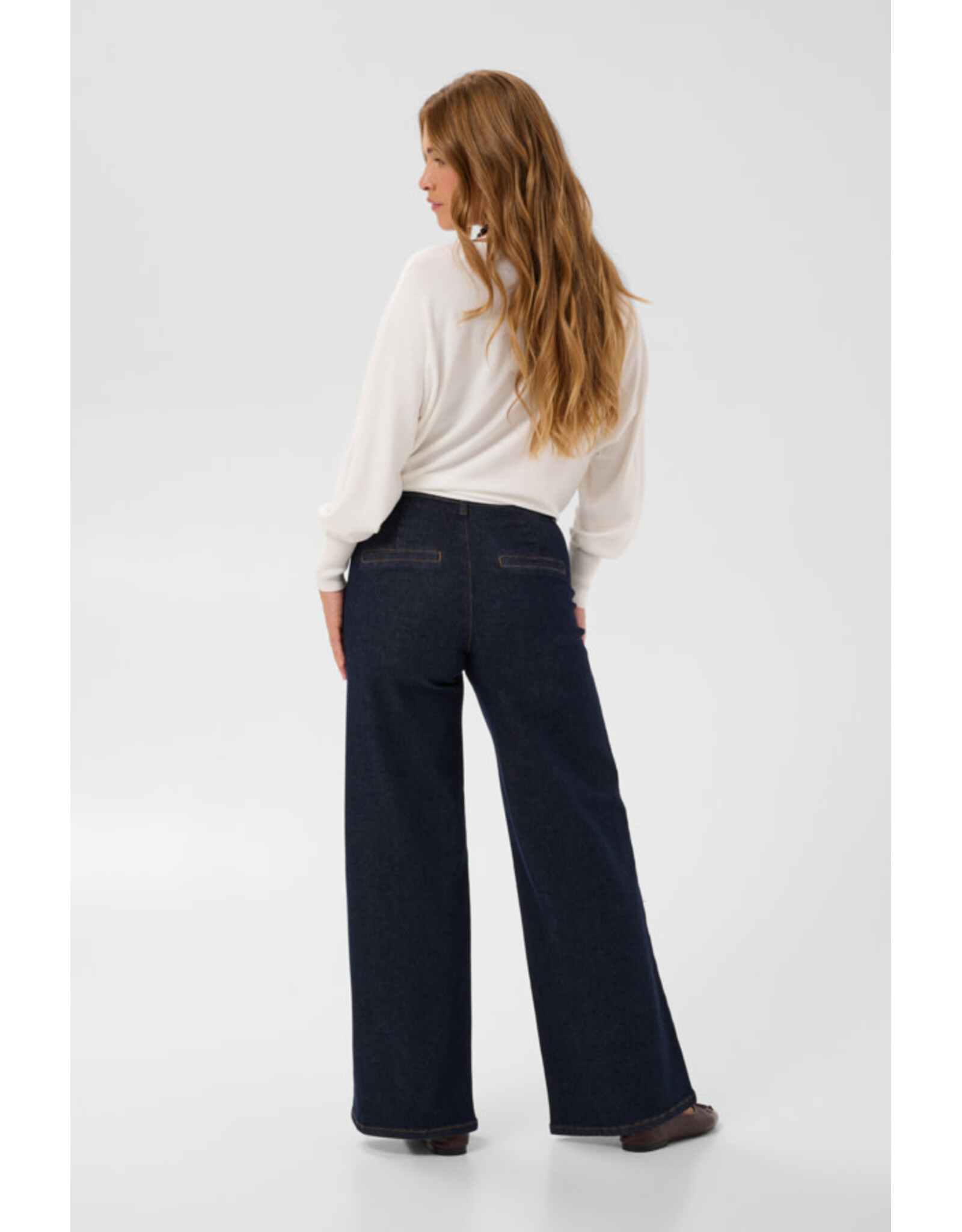 Kaffe Kaffe - Hally Wide Leg Jeans (Dark Blue)