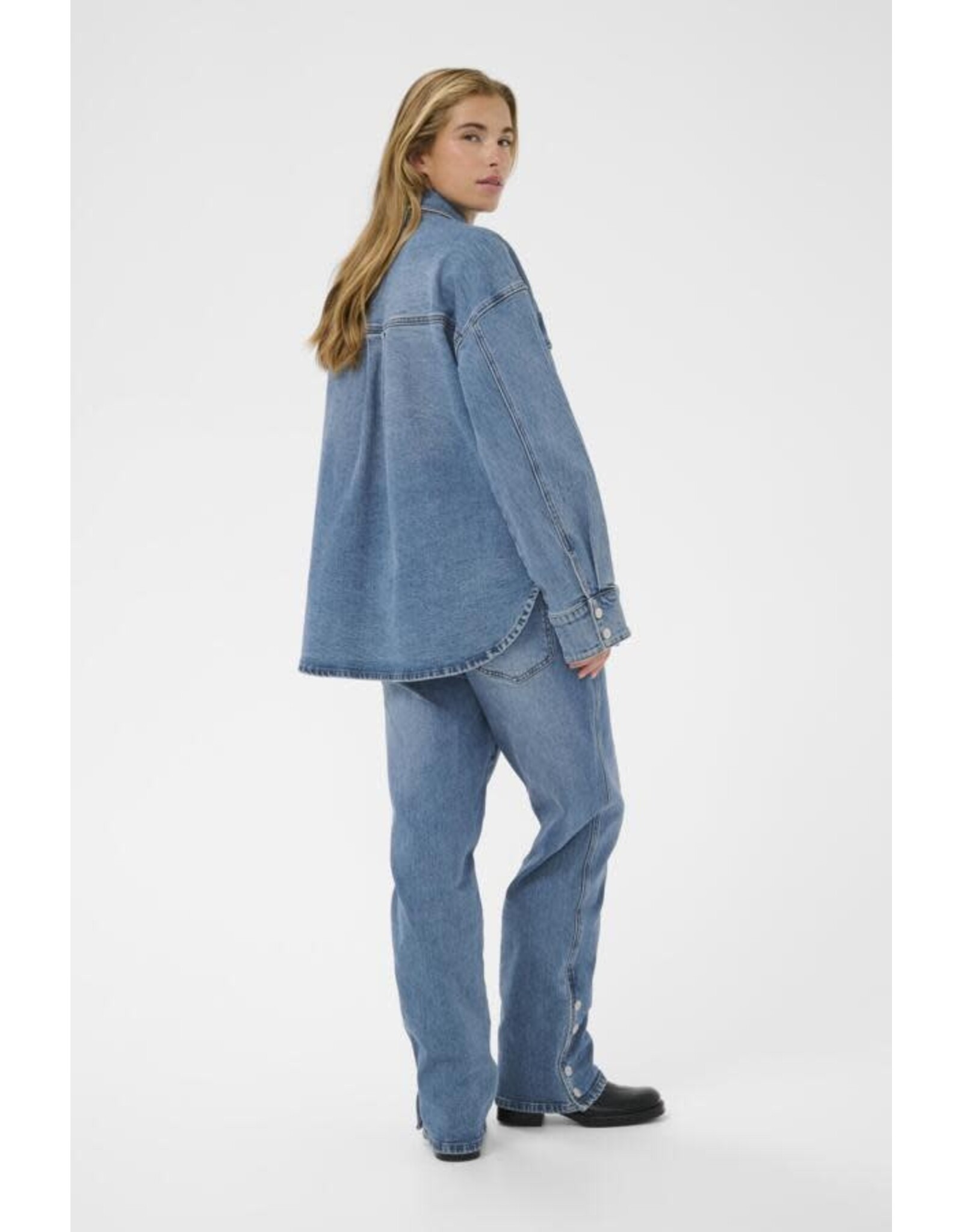 Kaffe Kaffe - Leanne Denim Shirt (Vintage Blue)
