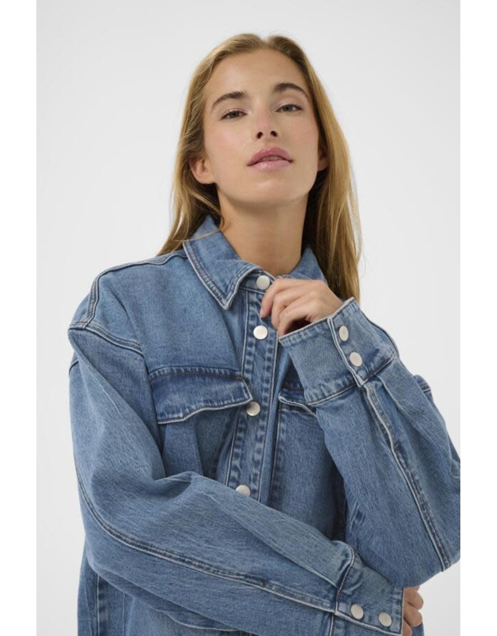 Kaffe Kaffe - Leanne Denim Shirt (Vintage Blue)