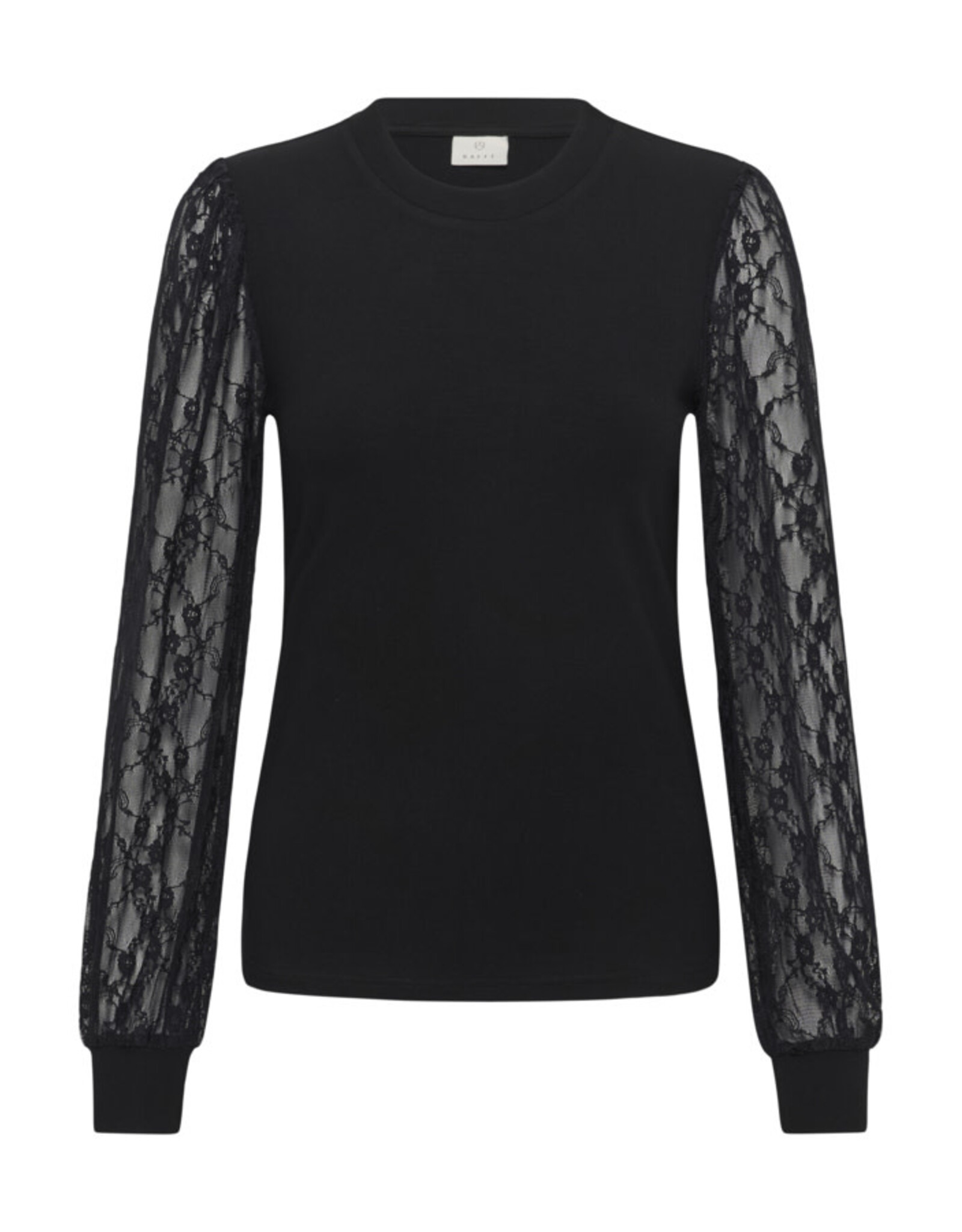 Kaffe Kaffe - Liana Lace Sleeve Top (Black)