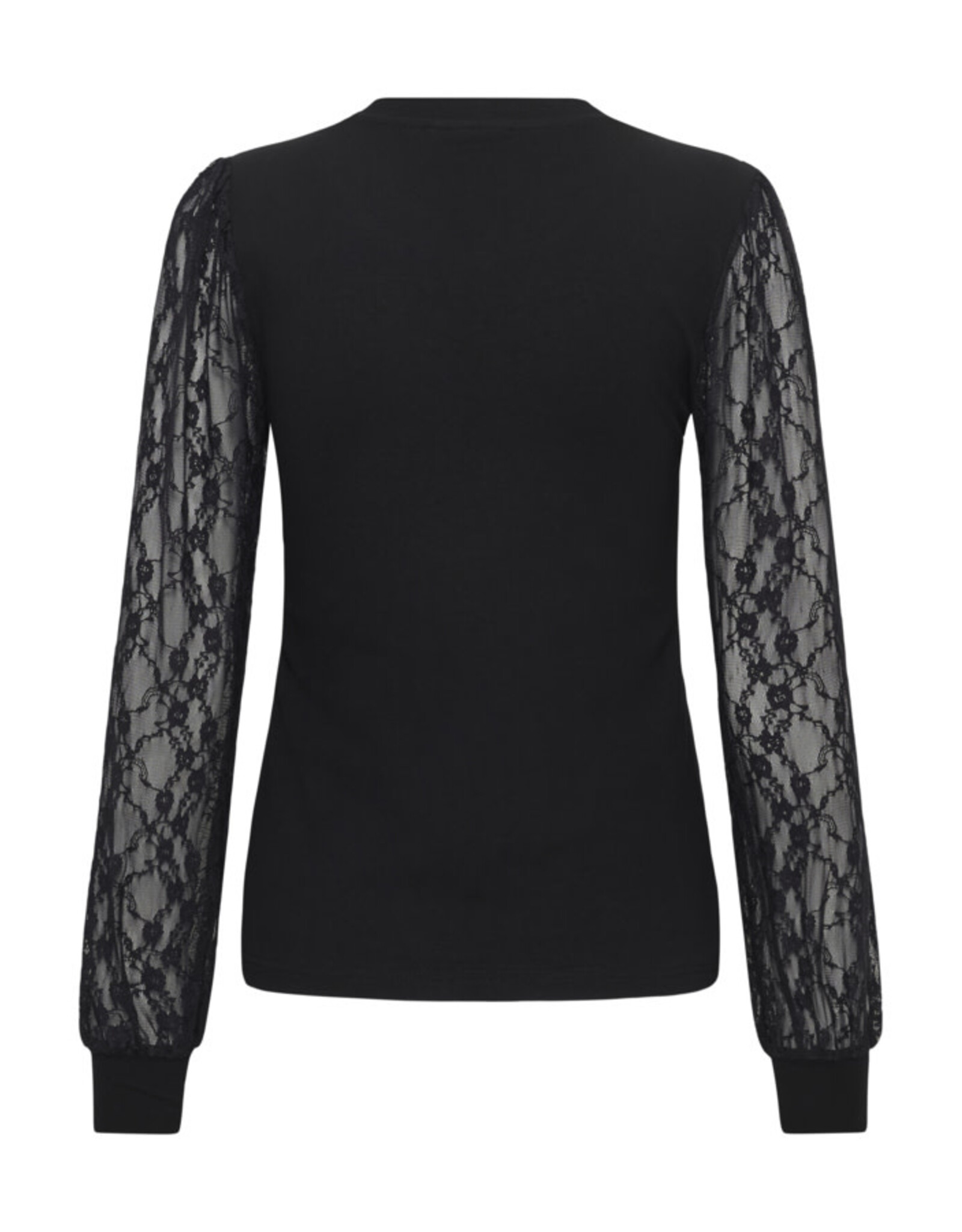 Kaffe Kaffe - Liana Lace Sleeve Top (Black)