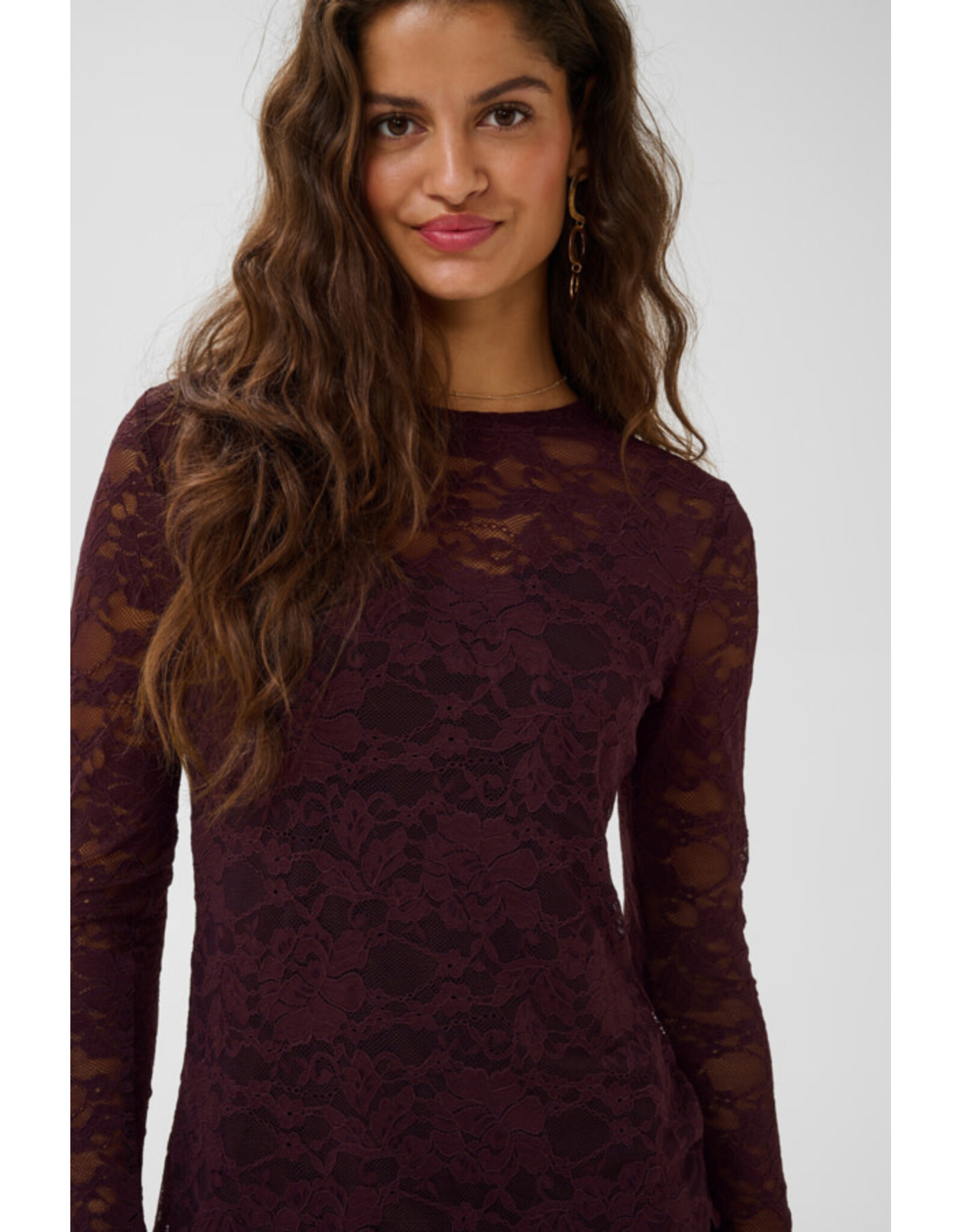 Cream Cream - Pitia Lace Top (Fudge)