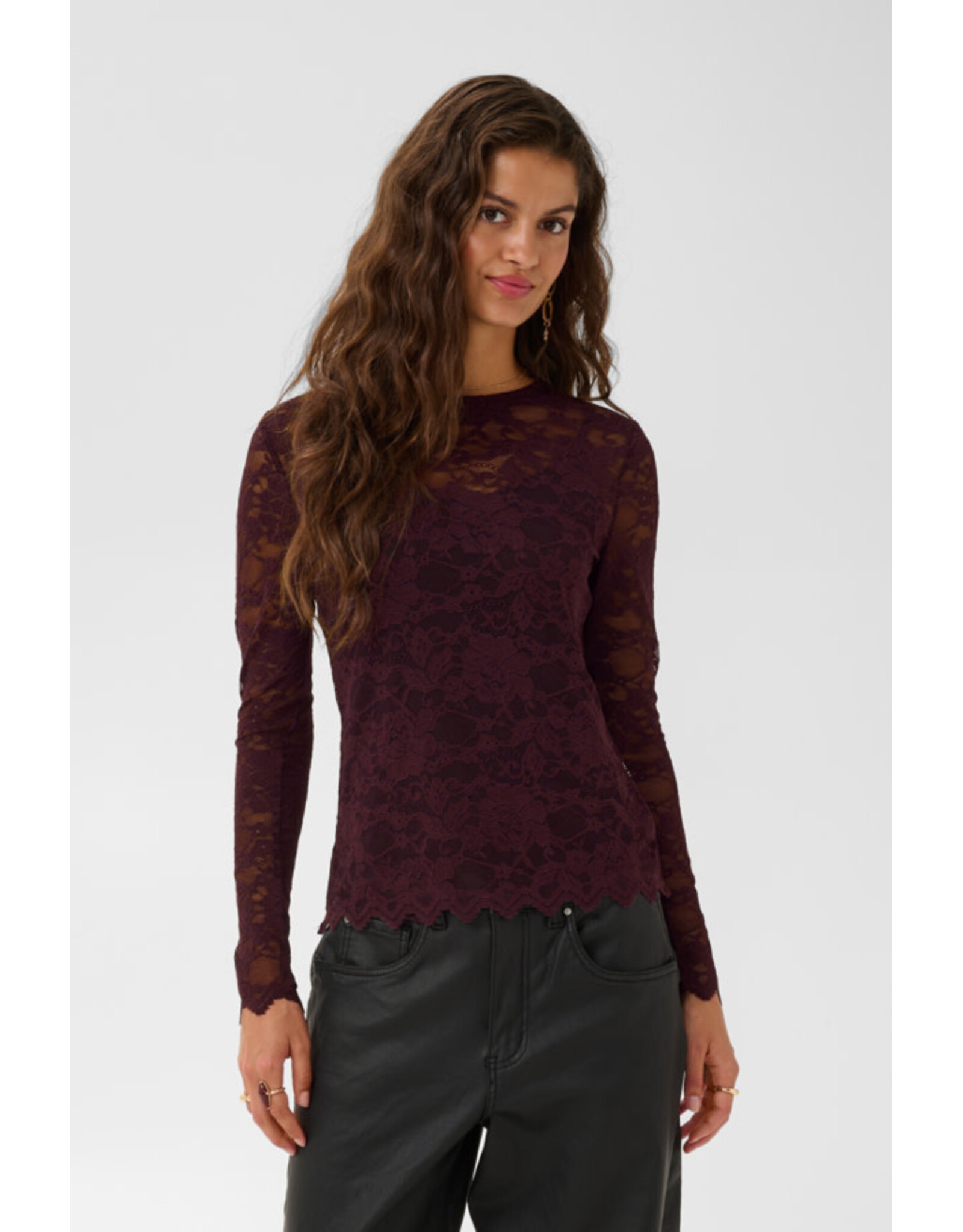 Cream Cream - Pitia Lace Top (Fudge)