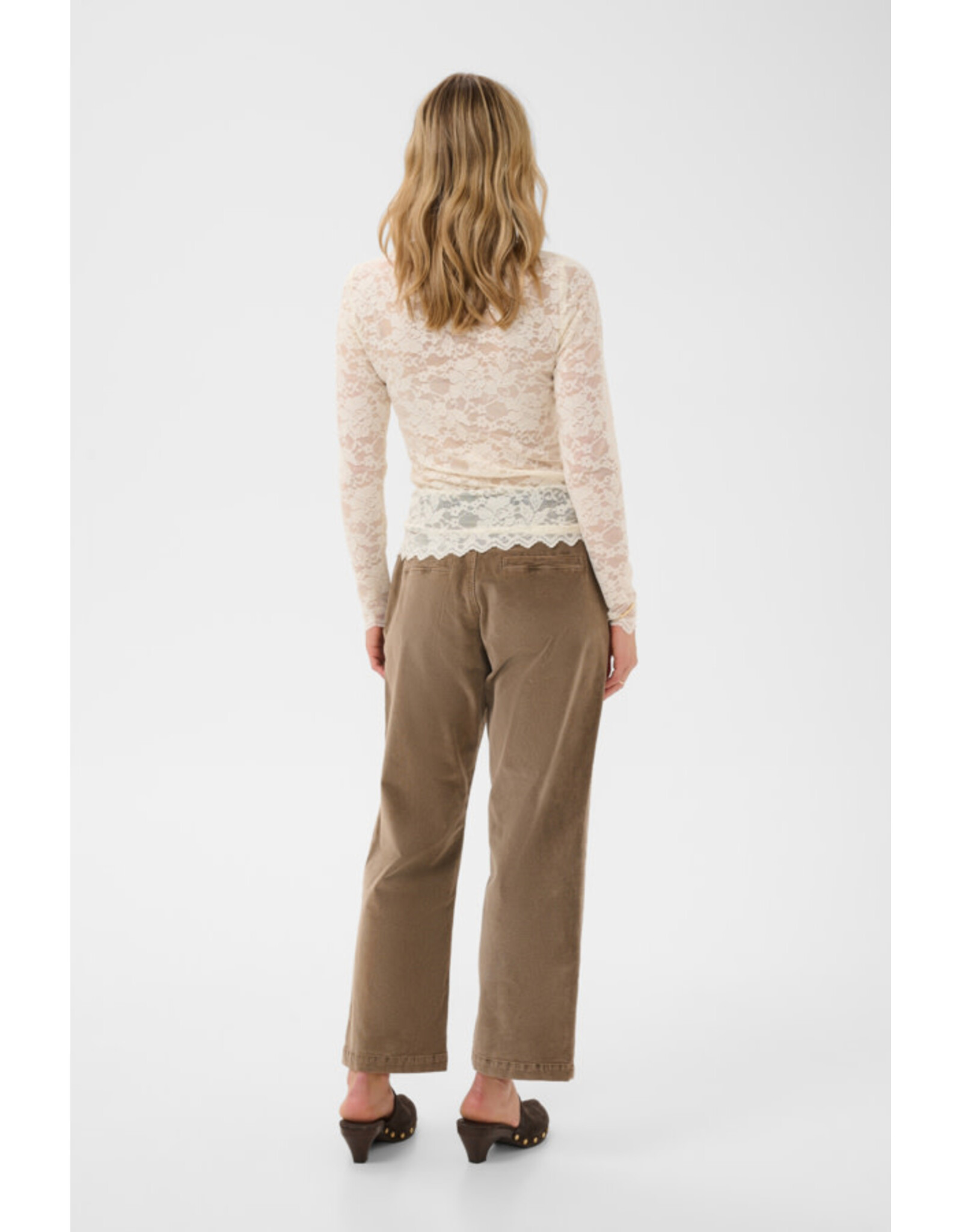 Cream Cream - Pitia Lace Top (Oatmeal)