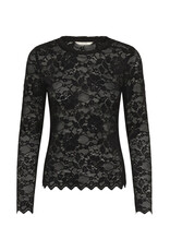 Cream Cream - Pitia Lace Top (Pitch Black)