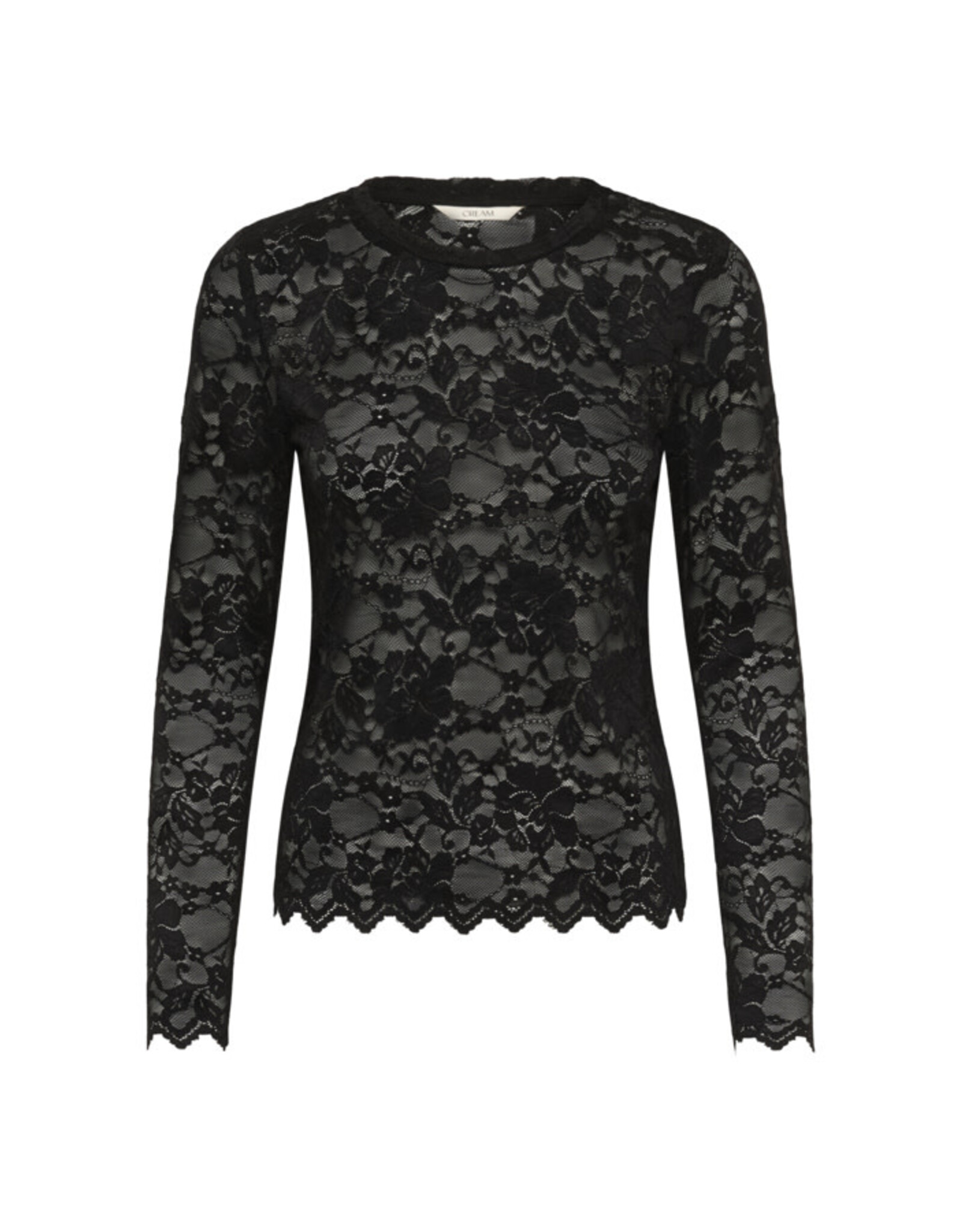 Cream Cream - Pitia Lace Top (Pitch Black)