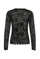 Cream Cream - Pitia Lace Top (Pitch Black)