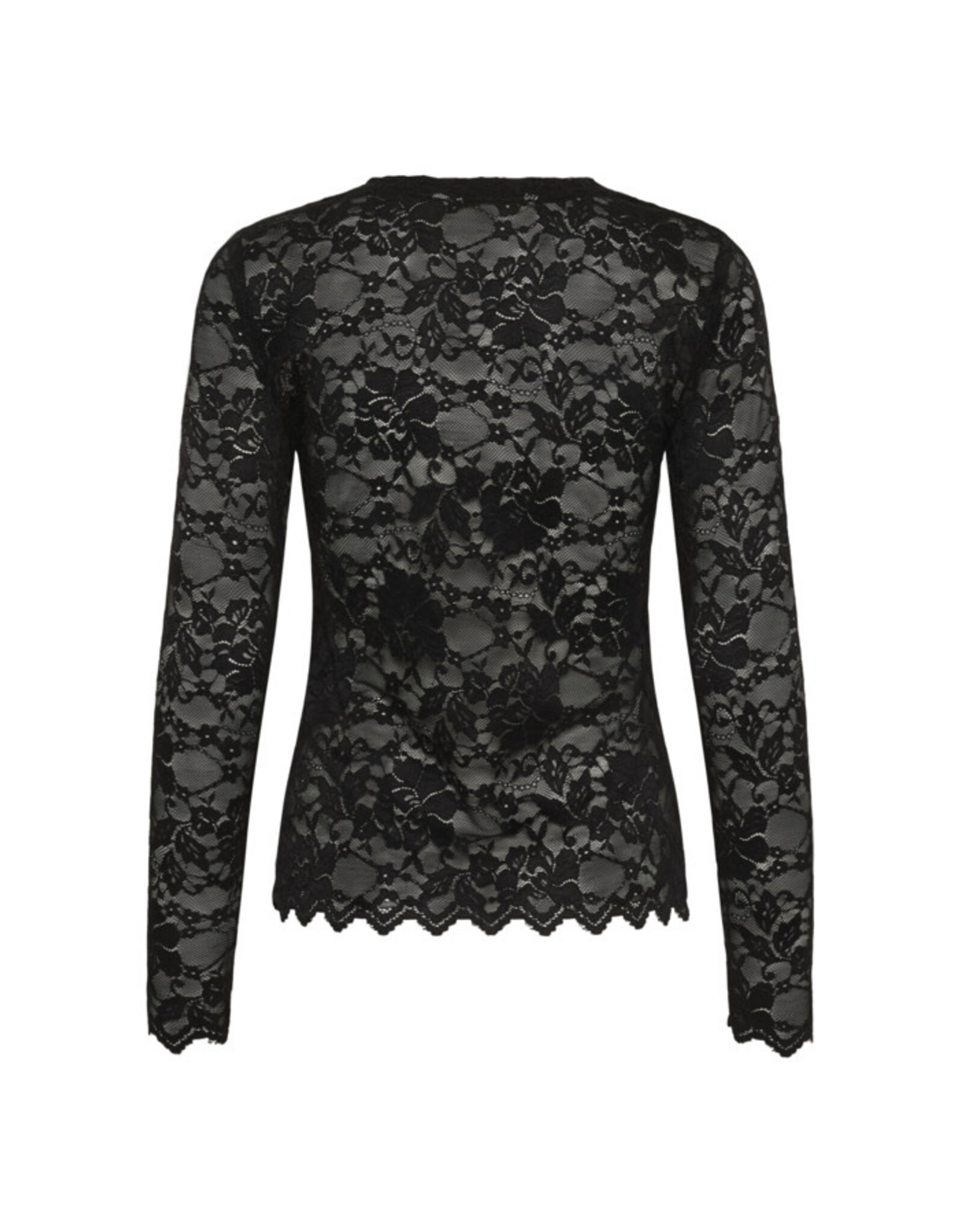 Cream Cream - Pitia Lace Top (Pitch Black)