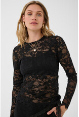 Cream Cream - Pitia Lace Top (Pitch Black)