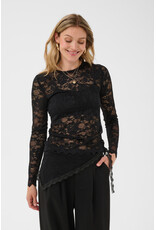 Cream Cream - Pitia Lace Top (Pitch Black)