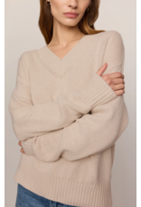 Z Supply Z Supply - Cloud Spun V Neck Sweater (Frosted Pearl)
