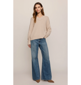 Z Supply Z Supply - Cloud Spun V Neck Sweater (Frosted Pearl)