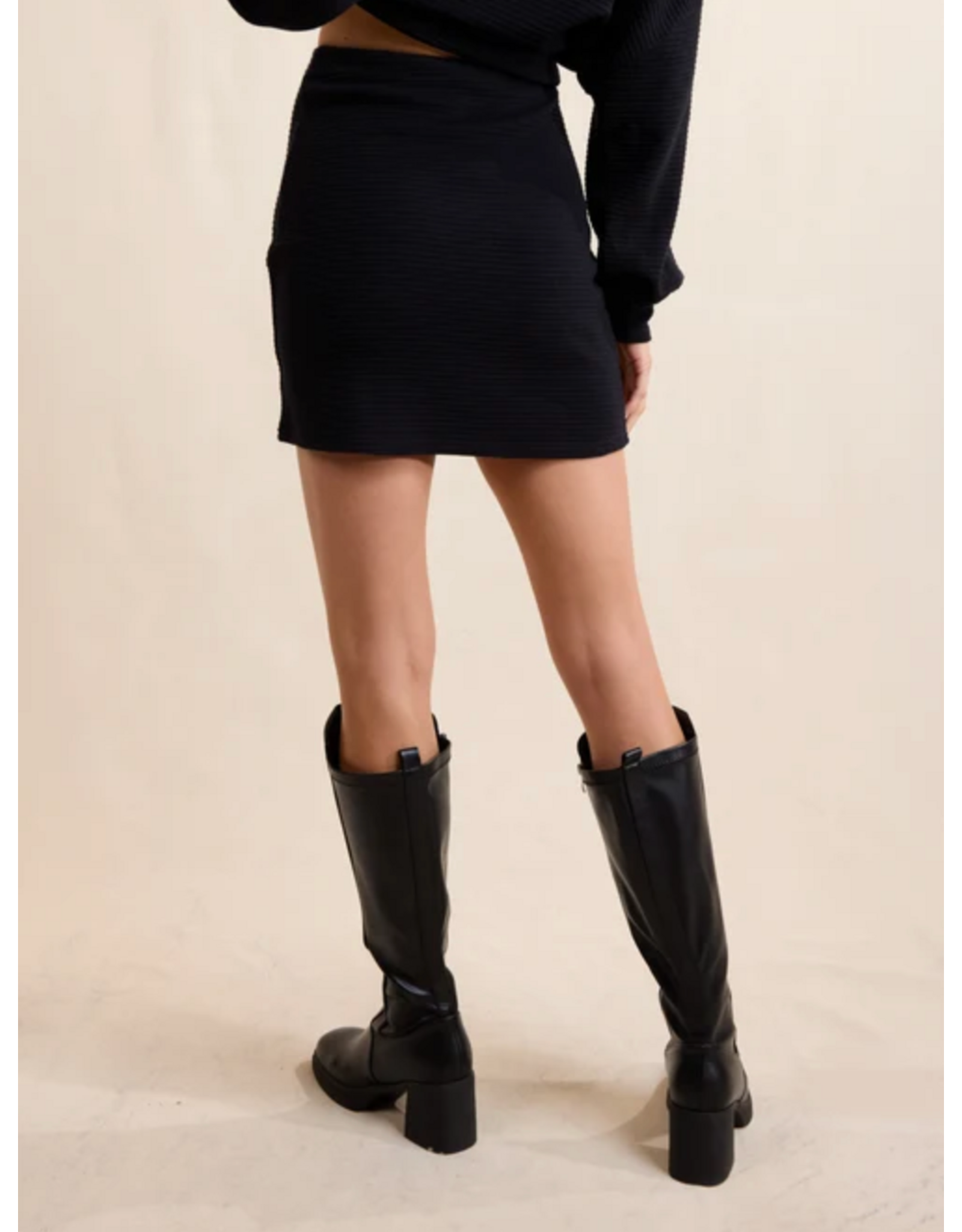 Sadie & Sage Sadie & Sage - On a Stroll Mini Skirt (Black)