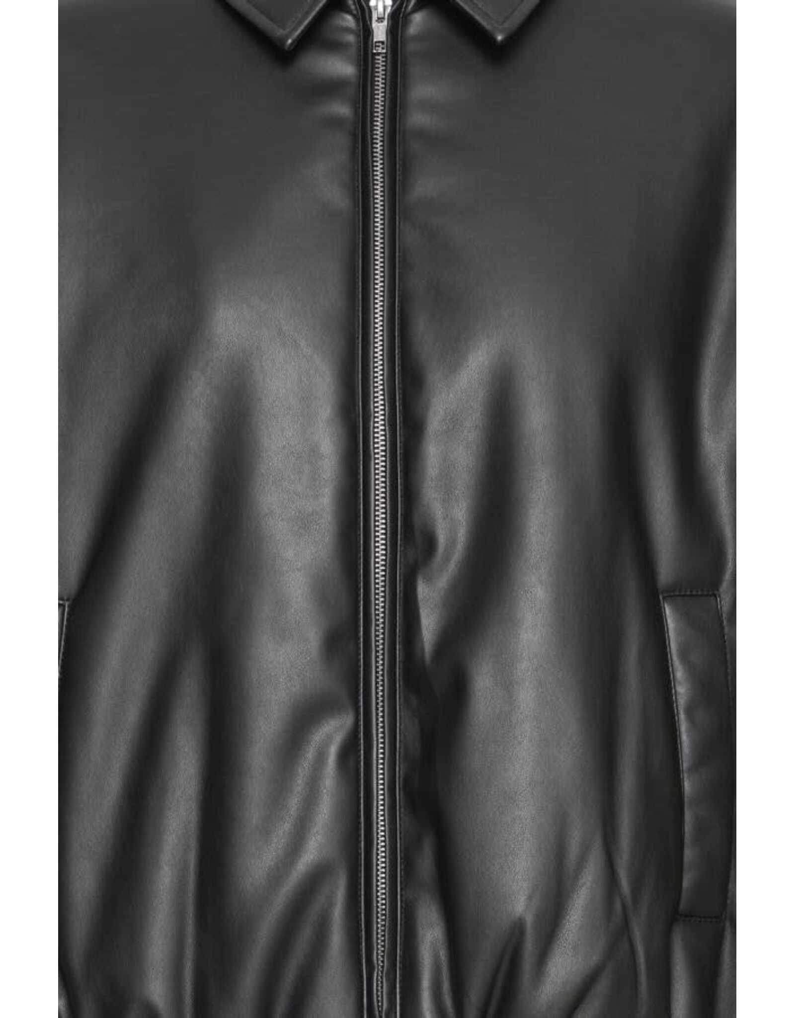ICHI ICHI - Girana Faux Leather Jacket (Black)
