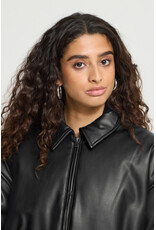 ICHI ICHI - Girana Faux Leather Jacket (Black)