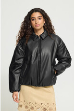 ICHI ICHI - Girana Faux Leather Jacket (Black)