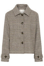 Cream Cream - Georg Short Coat (Grey Check)