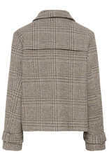 Cream Cream - Georg Short Coat (Grey Check)