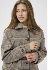 Cream Cream - Georg Short Coat (Grey Check)