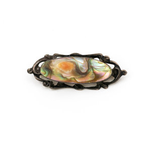 * Sterling Silver and Abalone Pin * Sterling Silver and Abalone Pin