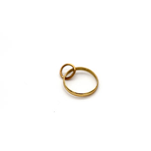 * 18K Miniature Ring charm * 18K Miniature Ring charm