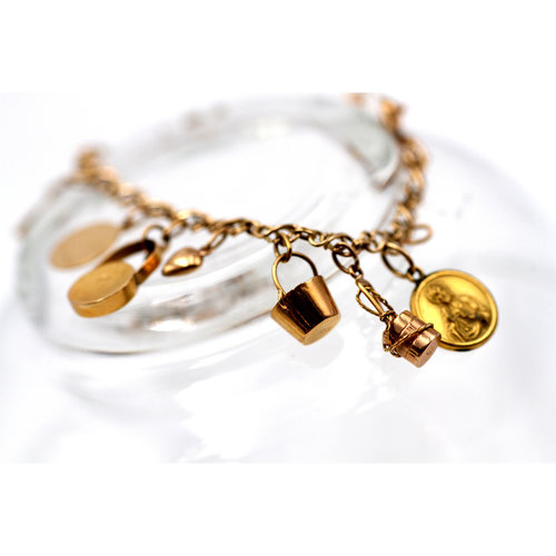 Treasures of Ojai 18K Gold Charm Bracelet Treasures of Ojai 18K Gold Charm Bracelet