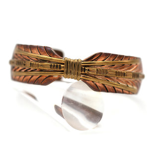 * Contemporary Native American Feather Cuff in Copper