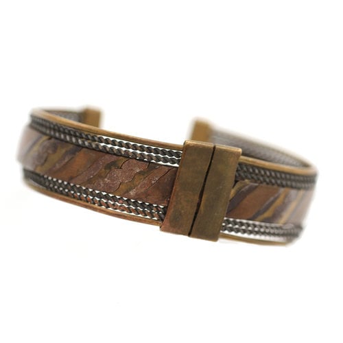 * Men's Mixed Metal Cuff