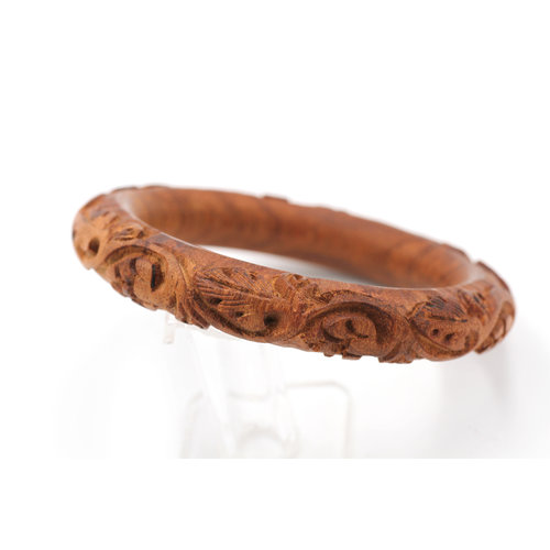* Carved Wood Bangle * Carved Wood Bangle