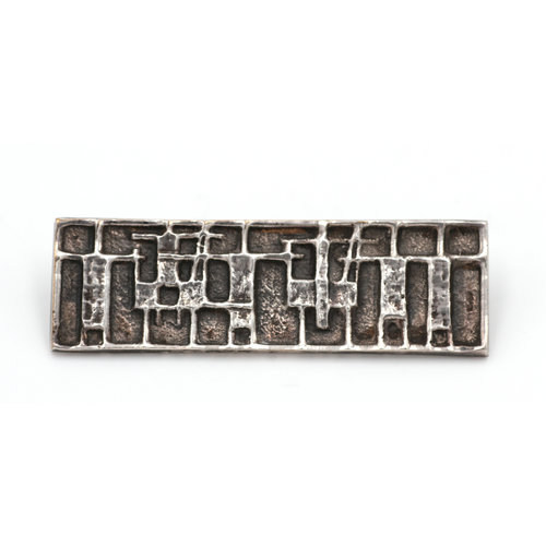 * Sterling Modernist Brooch