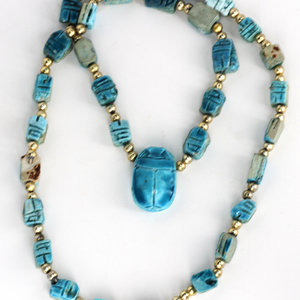 * Scarab Bead Necklace