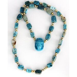 * Scarab Bead Necklace * Scarab Bead Necklace