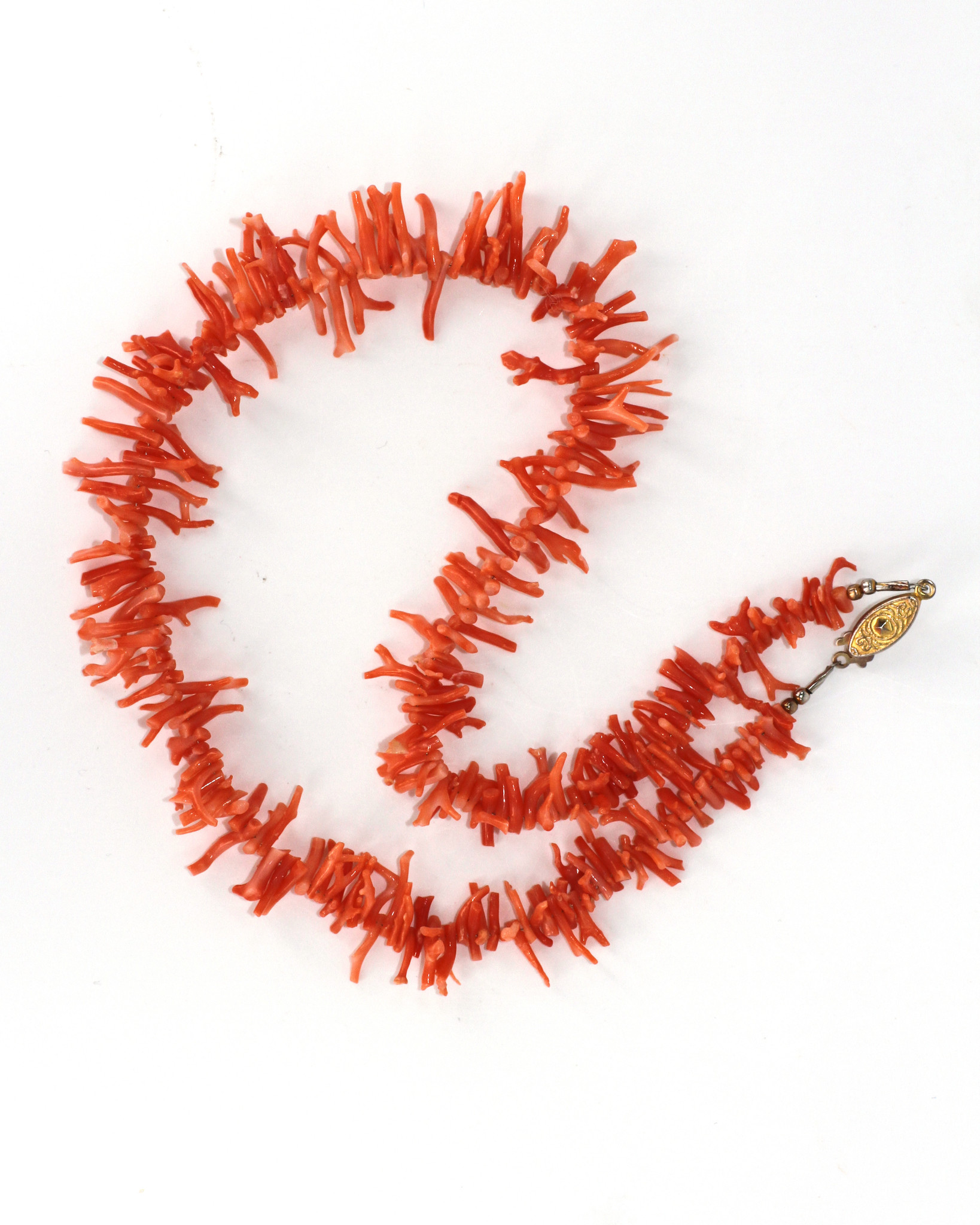 Red Coral Branch Pendant Charm for Necklace
