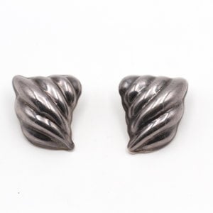 * Alicia Mexico 950 Silver Geometric Clip Earrings