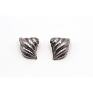 * Alicia Mexico 950 Silver Geometric Clip Earrings * Alicia Mexico 950 Silver Geometric Clip Earrings