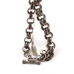 * Sterling Triple Cable Chain Bracelet
