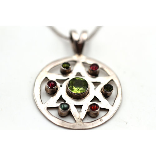 * Sterling Gemstone Necklace * Sterling Gemstone Necklace