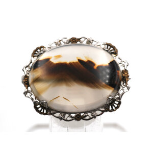 * Sterling Agate Brooch * Sterling Agate Brooch