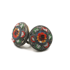 * Micro Mosaic Earrings * Micro Mosaic Earrings