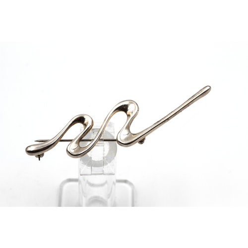 * Sterling Silver Swoosh Brooch Mexico