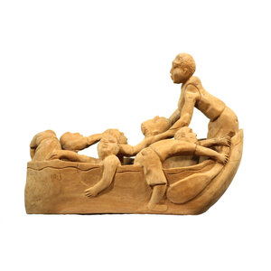 * Nacius Joseph Haitian Men in Boat * Nacius Joseph Haitian Men in Boat