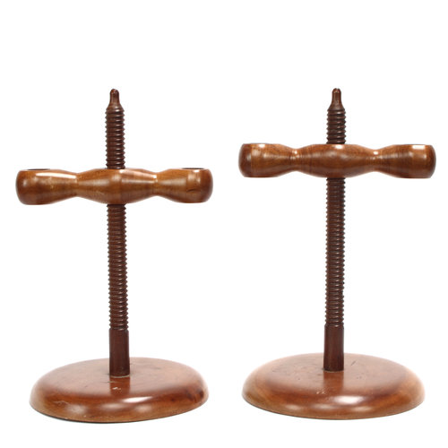 Pair of Handmade Wood Candlesticks Pair of Handmade Wood Candlesticks
