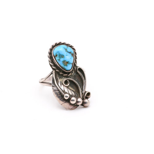 Sterling & Turquoise Ring S6.5 Sterling & Turquoise Ring S6.5